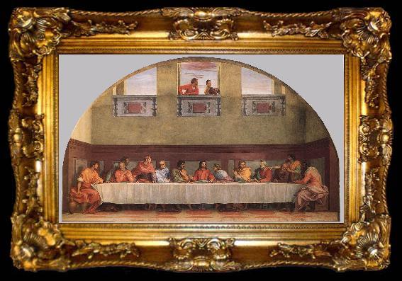 framed  Andrea del Sarto The Last Supper ffgg, ta009-2